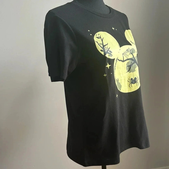 Disney Themed Halloween Black & Neon T-Shirt, Size Small (4-6) - Picture 3 of 6